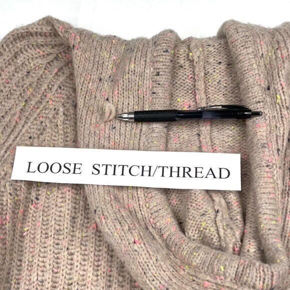 AERIE Open Road Speckled Sweater Hoodie Oversized Wool Blend - Picture 5 of 10